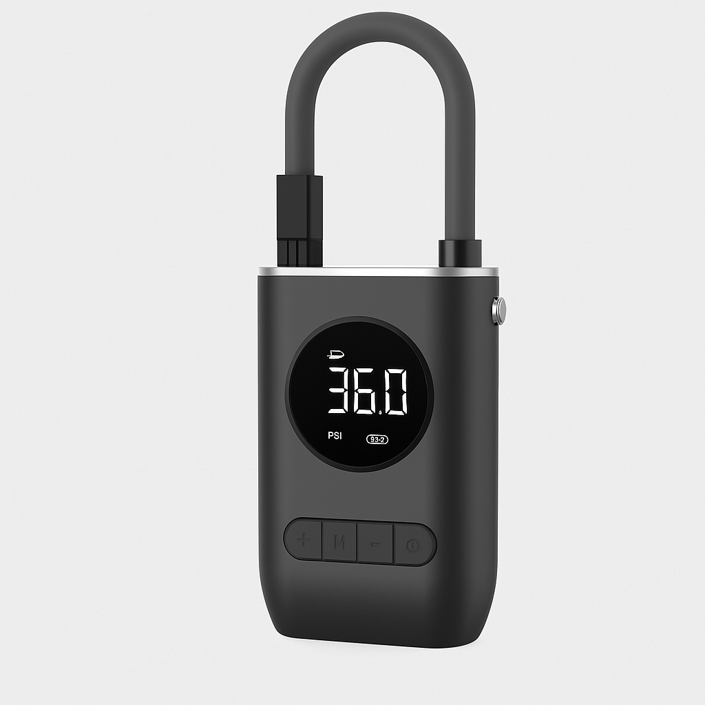 COMPRESOR CANDADO CON ALARMA BICICLETA
