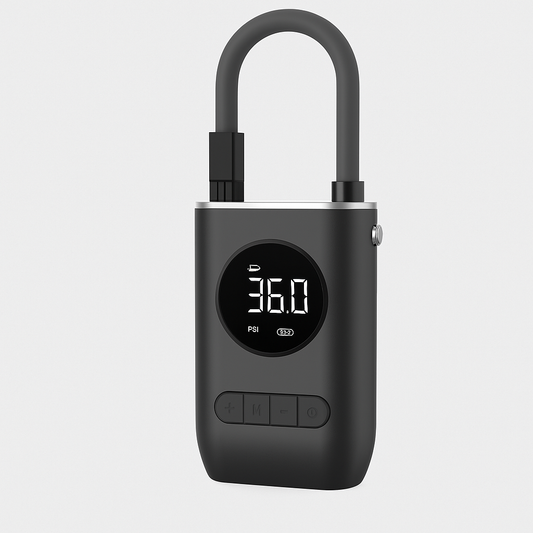 COMPRESOR CANDADO CON ALARMA BICICLETA