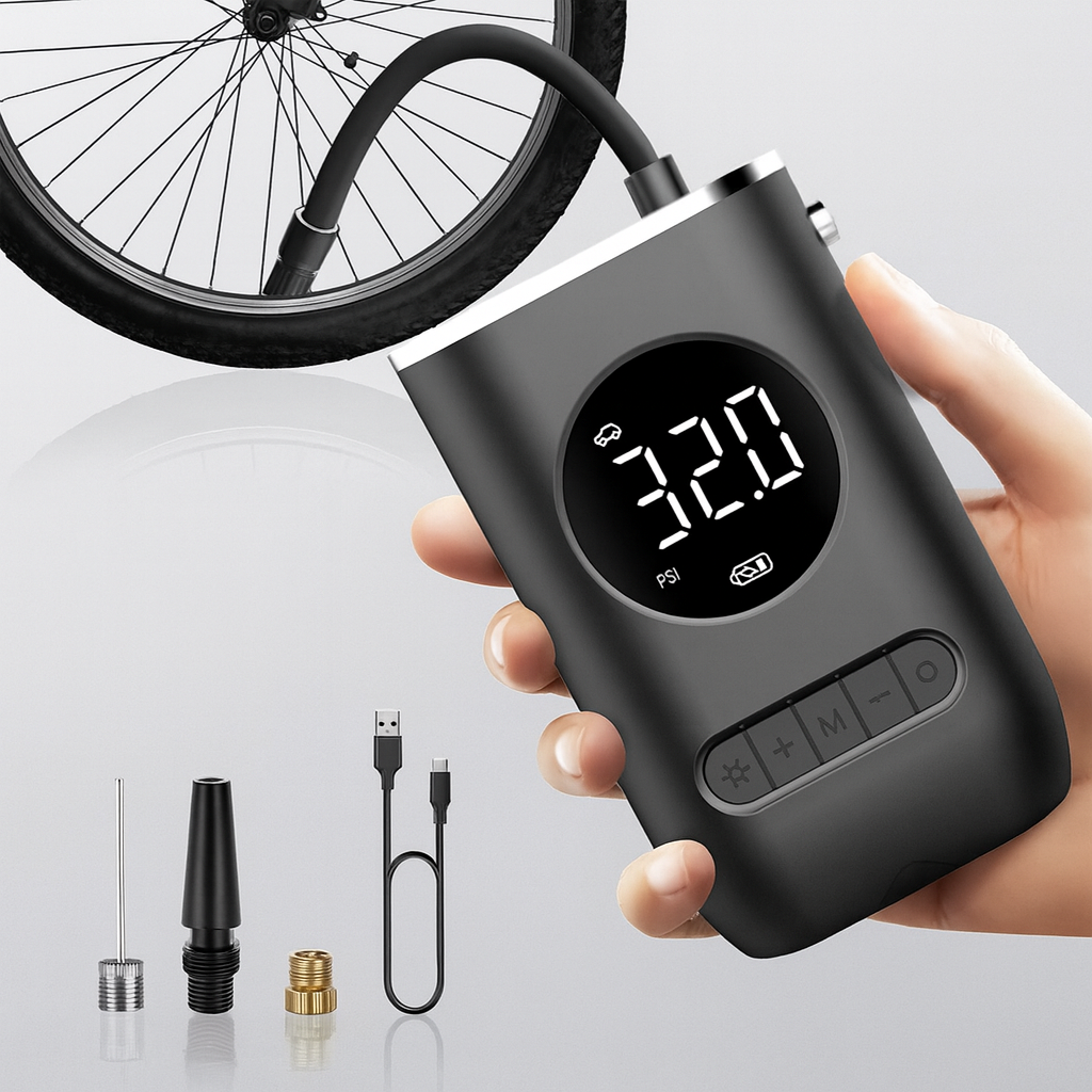 COMPRESOR CANDADO CON ALARMA BICICLETA