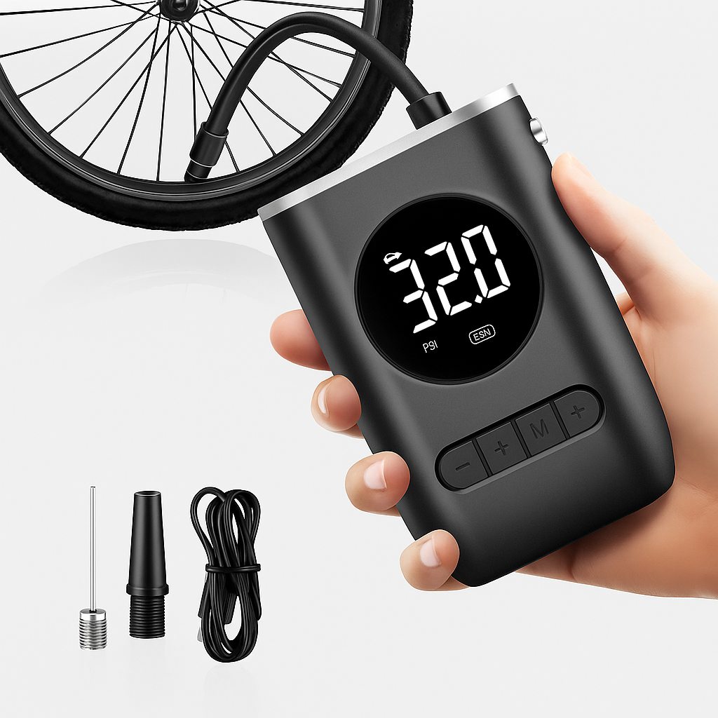 COMPRESOR CANDADO CON ALARMA BICICLETA