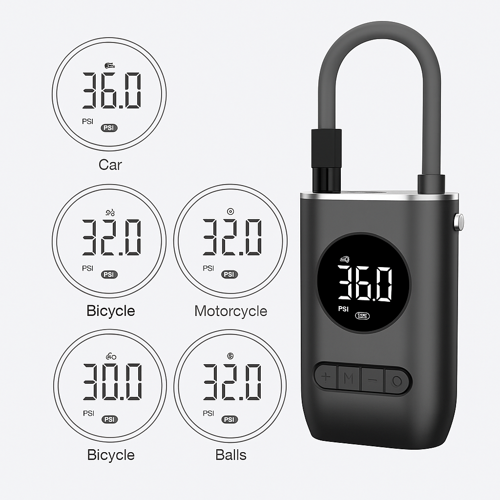 COMPRESOR CANDADO CON ALARMA BICICLETA