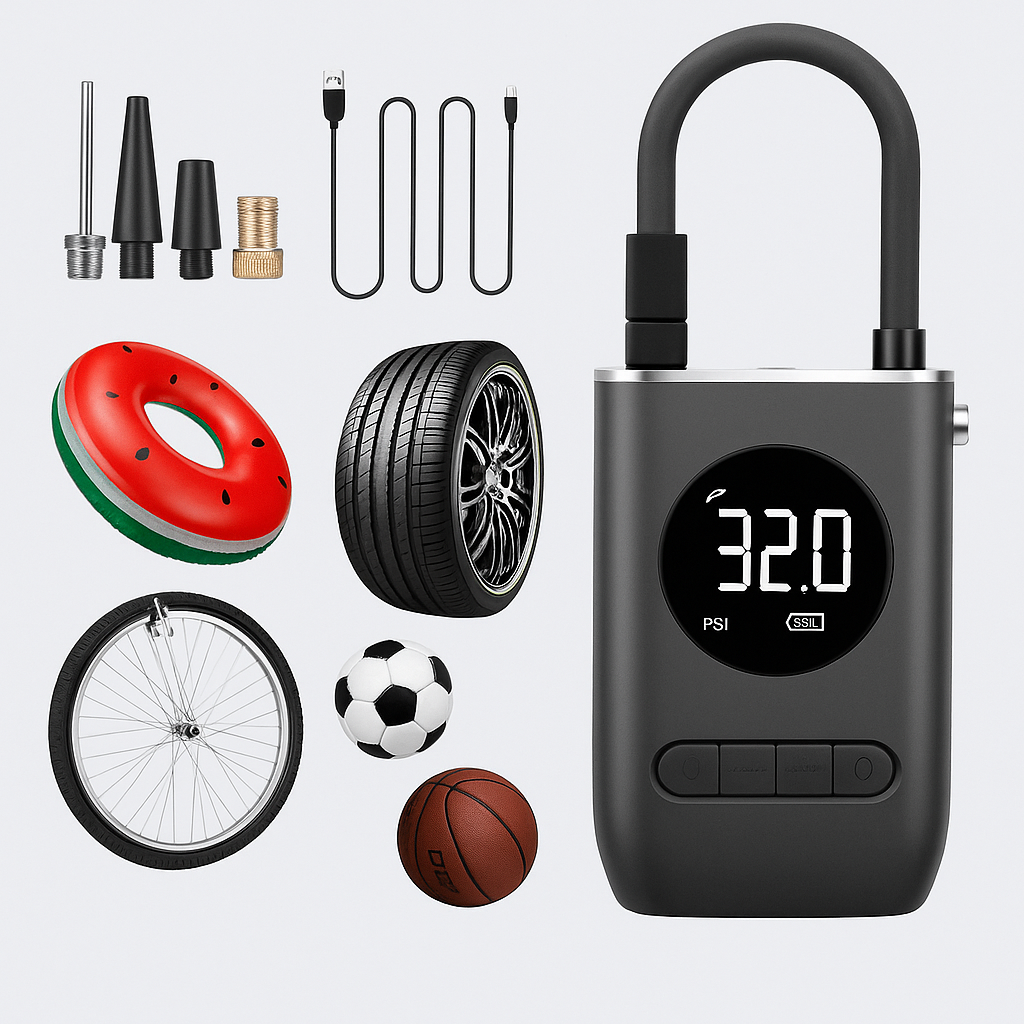 COMPRESOR CANDADO CON ALARMA BICICLETA