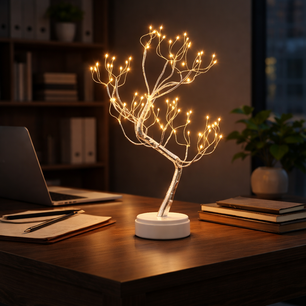 LAMPARA ARBOL LED DECORACION HOGAR 🌟
