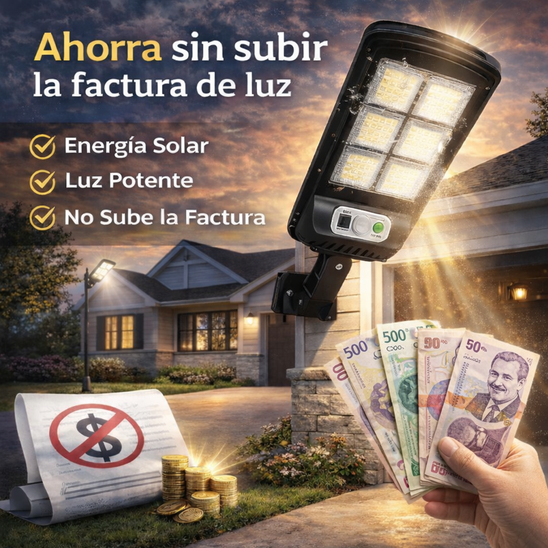 Lampara Solar Exterior Sensor Movimiento