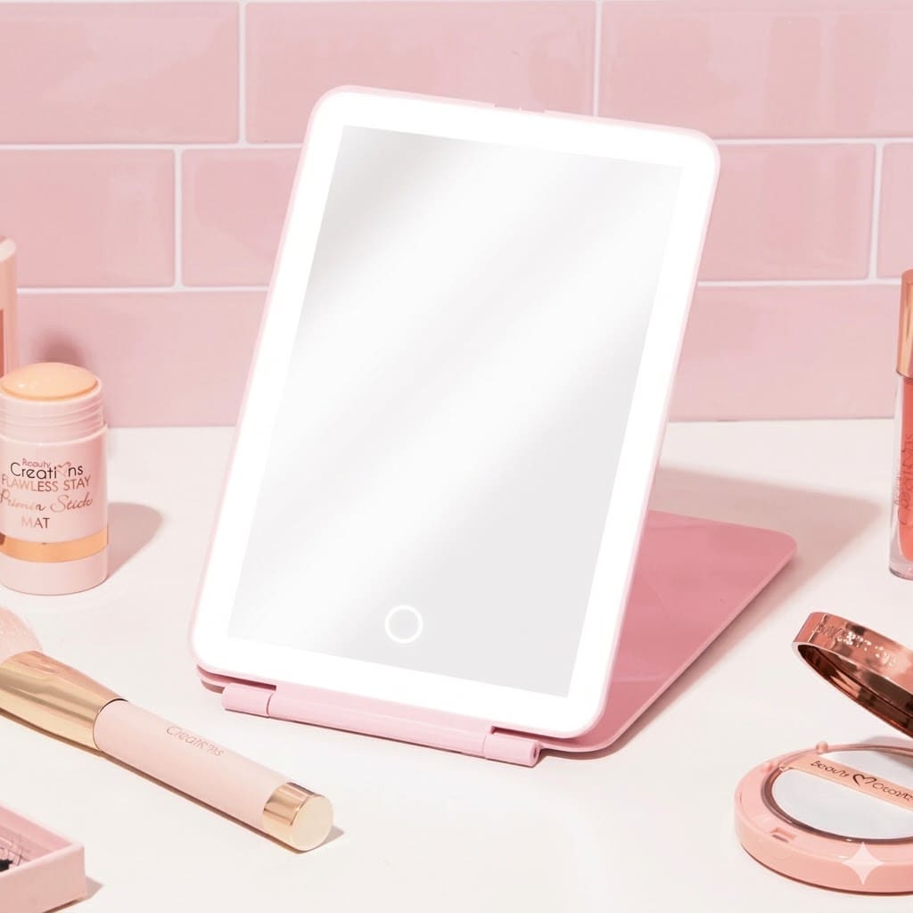 Espejo LED Recargable de Maquillaje