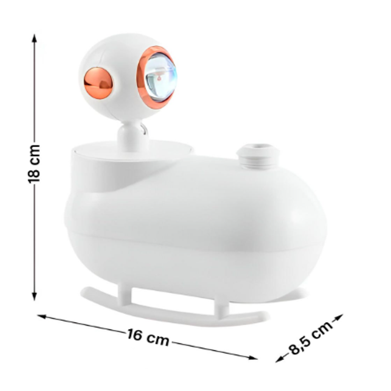 Combo para Dormir Mejor Humidificador Submarino LED Difusor Aromas  mas lampara