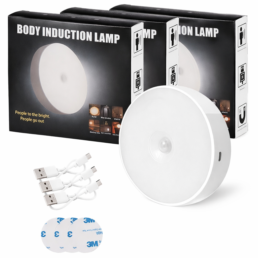 Lámpara LED con Sensor de Movimiento  KIT x3